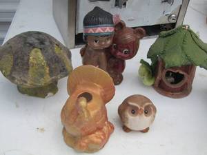 lot 57 image: mini ceramic animal sculptures
