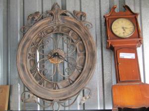 lot 51 image: wall clocks qty 2 both needs batteries ,