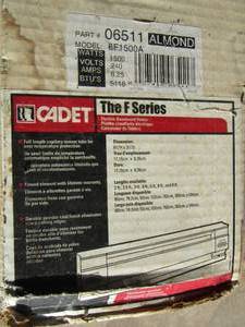 lot 108 image: Almond F series cadet light fixture NIB