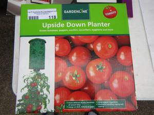 lot 118 image: upside down planter NIB