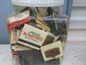 lot 130 image: large lot of vintage match packs