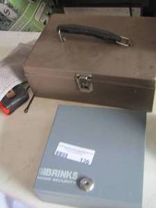 lot 136 image: small money boxes storage boxes