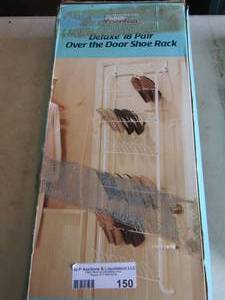 lot 150 image: new door hanging shoe rack
