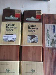 lot 169 image: packs of cedar drawer liner
