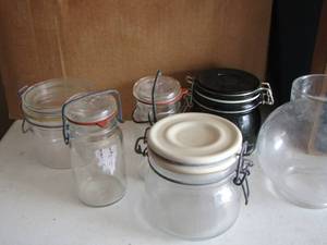 lot 187 image: covered canisters