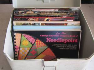 lot 198 image: sewing and needle point books and patterns