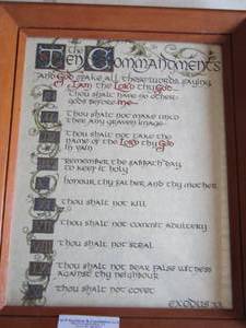 lot 231 image: The ten commandments exodus xx 1613
