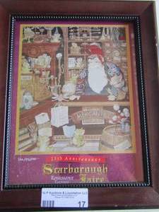 lot 17 image: 25th anniversary Scarborough framed art 1311