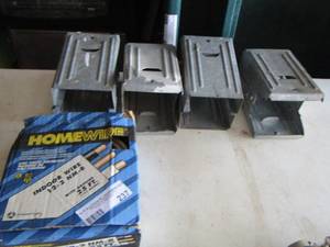 lot 237 image: indoor homewire 12-2 - SAW HORSE LEG Clamps qty 4 see pic