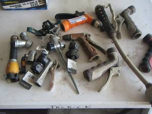 lot 238 image: various water sprinklers and hose heads