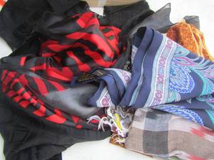 lot 244 image: various scarfs