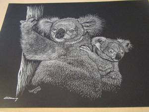 lot 5 image: Koala Bear Art - LL Branning 1980