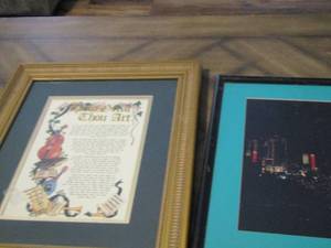 lot 19 image: 1518 night life downtown photo framed--- 1715 framed art phase