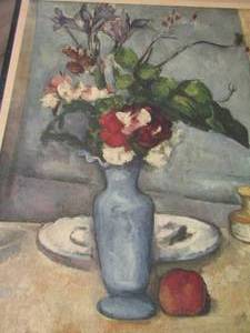 lot 204 image: 2519 Flower Vase with Fruit art unknown artist