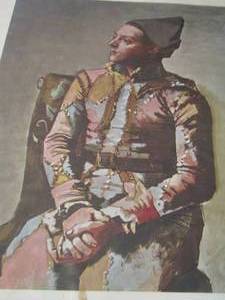 lot 206 image: 2823 Seated Harlequin By-- Pablo Picasso
