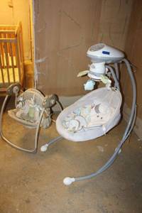 lot 182 image: Baby swing and rocking seat