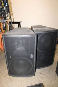 lot 116 image: Pair of EAW event speakers MK5166e