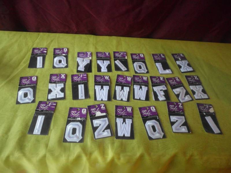 lot 195 image: IRON ON LETTERS