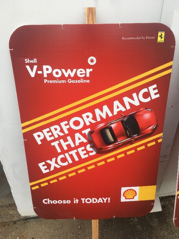lot 211 image: V-POWER AD SIGNS