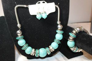 lot 153 image: Gemstone Jewelry - Turquenite. See description below.