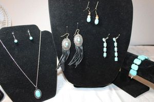 lot 151 image: Gemstone Jewelry - Turquenite. See descriptions below.