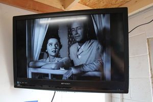 lot 11 image: Emerson TV with wall mount