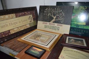 lot 82 image: Wall art Faith themed