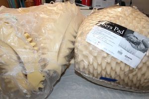 lot 167 image: 2 Foam bed pads - marked queen and full
