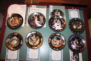 lot 40 image: Collector Plates Russian legends - 8 total.