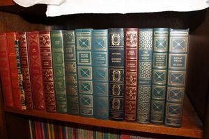 lot 63 image: Classic Book set - includes Bleak House, Mutiny on the Bounty, and The Mysterious Island