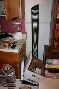 lot 68 image: CD tower and large collection of CDs (many homemade) plus historical newspaper articles.