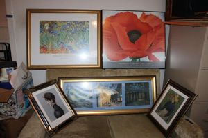 lot 108 image: Wall art Prints and posters including Van Gogh and Georgia OKeeffe