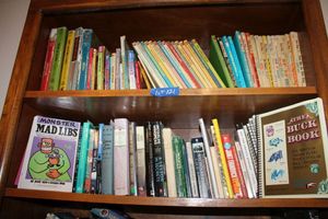 lot 121 image: Kids and Adult books Dr. Suess, Disney, novels and more