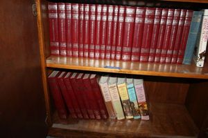 lot 123 image: The World Book Encyclopedia Set and Louis LAmour stories