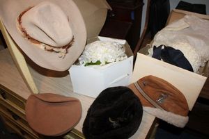 lot 136 image: Vintage hats for men and women