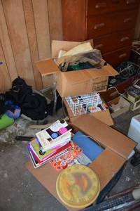 lot 162 image: Books, bags and VHS movies