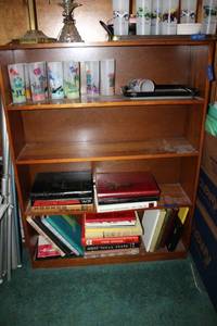 lot 226 image: Bookshelf only (not contents). Approx. 3x12x4.
