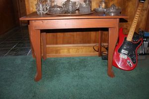 lot 235 image: Wood side table only