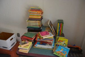 lot 355 image: Childrens books Little Golden Books, Winnie the Pooh, Science books, Sesame Street Library series and more. See photos.