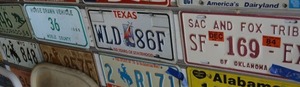 lot 371 image: License plates - 6 - Vintage and Specialty
