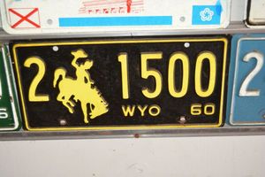 lot 369 image: License plates - Wyoming 1960s - 1980s