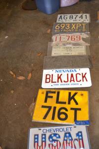 lot 402 image: License Plates - 8 specialty