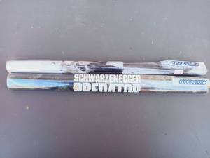 lot 34 image: Set of 80s Posters Schwarzenegger Predator and Scandecor #4 B&W Poster