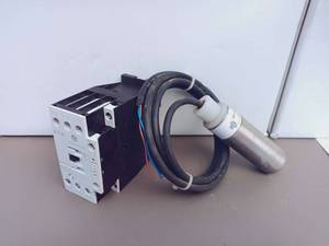 lot 123 image: $$$ 2 Pc Set Including Eaton XTCE018CT10T IEC Magnetic Contactor & Eaton E58-30DPS280-GL Photoeletric Sensor Tubular Housing