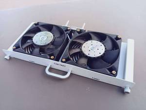 lot 128 image: $$ Dual Electronic Fan Tray with Ebmpapst Fans (Appear to be 4412M of 4412N Fans)