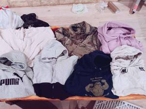 lot 110 image: 7 Pc HoodieSweater Set (XS-XL) Including American Eagle, Athletic, Puma & MORE