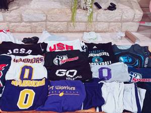 lot 111 image: 16 Pc Sports Set - Tops and Shorts (Adult SL)
