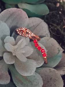 lot 177 image: Sz 6 Fire and Ice Gold Finished Stainless Steel Ring Set NEW with Black Jewelry Box