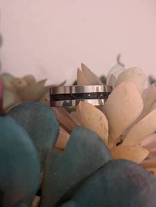 lot 232 image: Sz 11.5 (21 mm) Black and Silver Troika Ring NEW with Black Jewelry Box