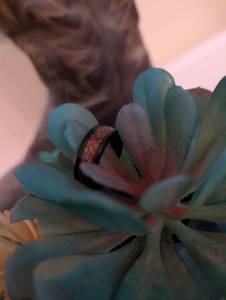 lot 288 image: Sz 9 The Scorpius Black Tungsten Ring NEW with Black Jewelry Box